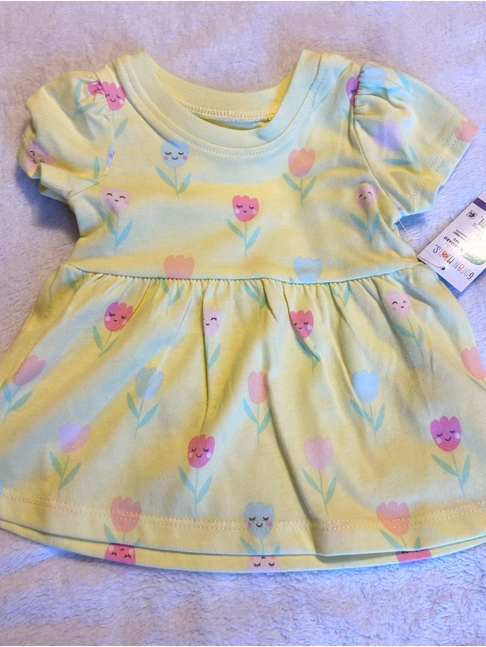 Garanimals Yellow Tulip Print Toddler Dress